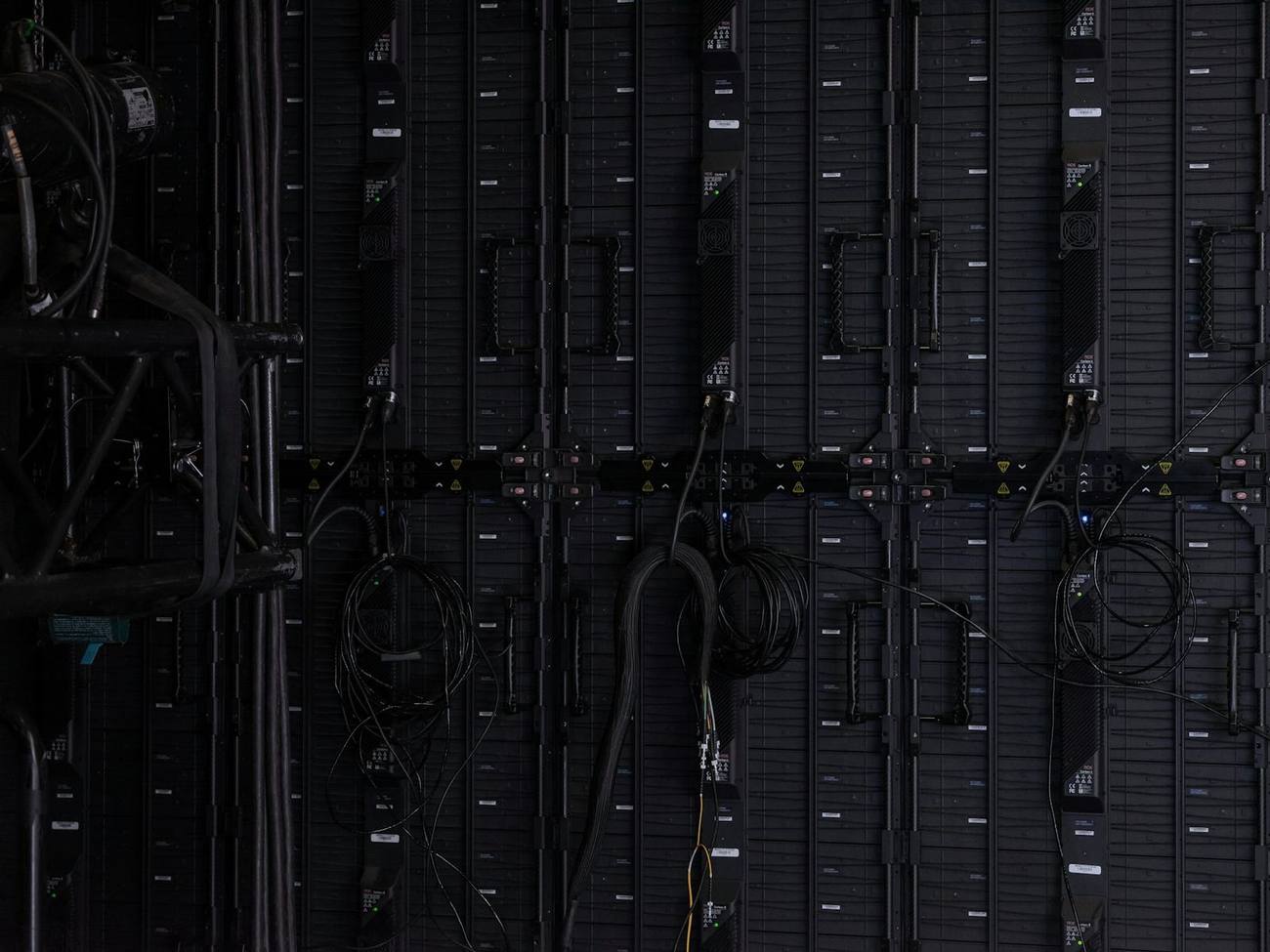 Server racks and cabling